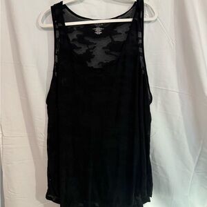 Torrid Black Camo Tank Top